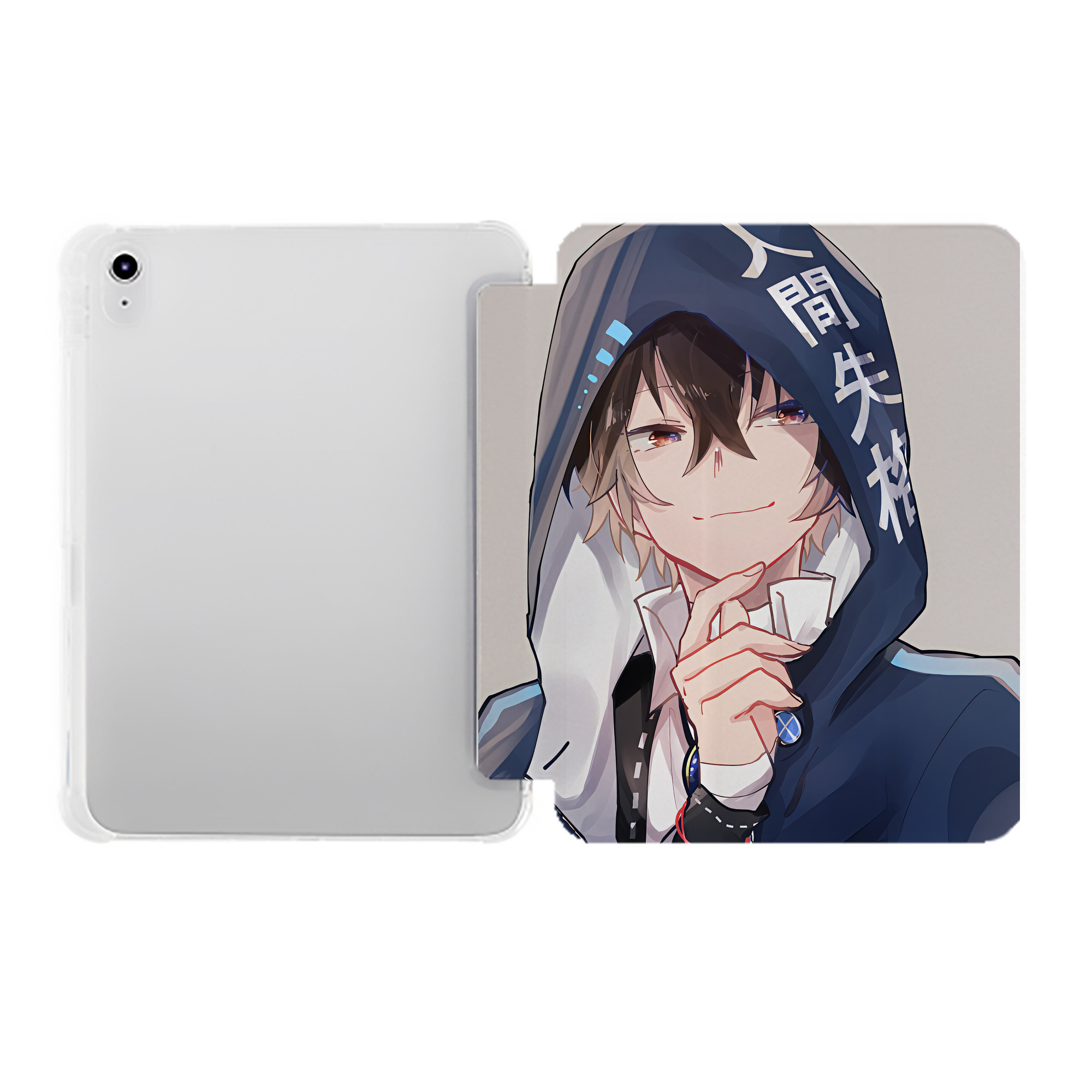 （画像用） 文豪ストレイドッグス Bungo Stray Dogs IPad ケース ペン収納付き 三つ折りスタンド PUレザー×シリコン 対応機種9.5/10.5/10.9インチ
